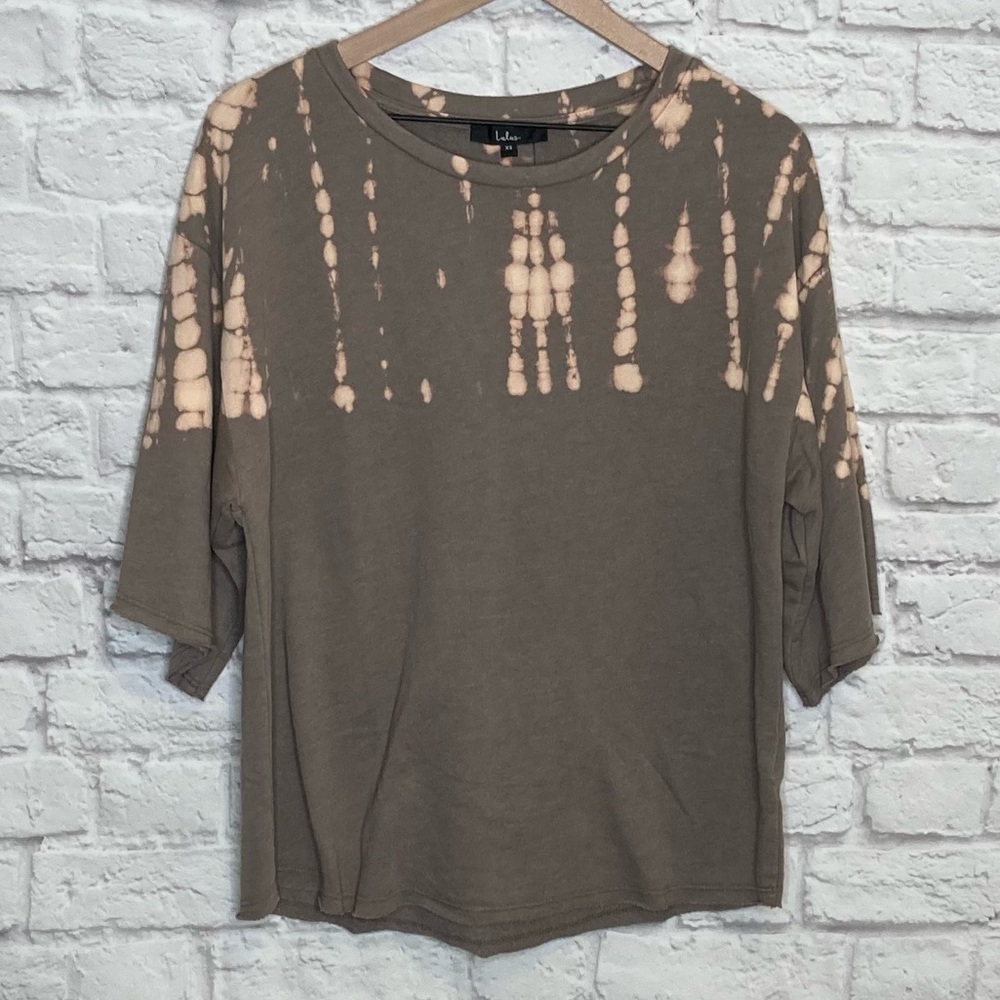 Lulu's NWT Bleach Dyed Oversized Top XSmall